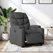 Electric Recliner Chair Dark Grey Fabric Txbploi