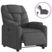 Electric Recliner Chair Dark Grey Fabric Txbploi