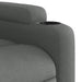 Electric Recliner Chair Dark Grey Fabric Txbppoi