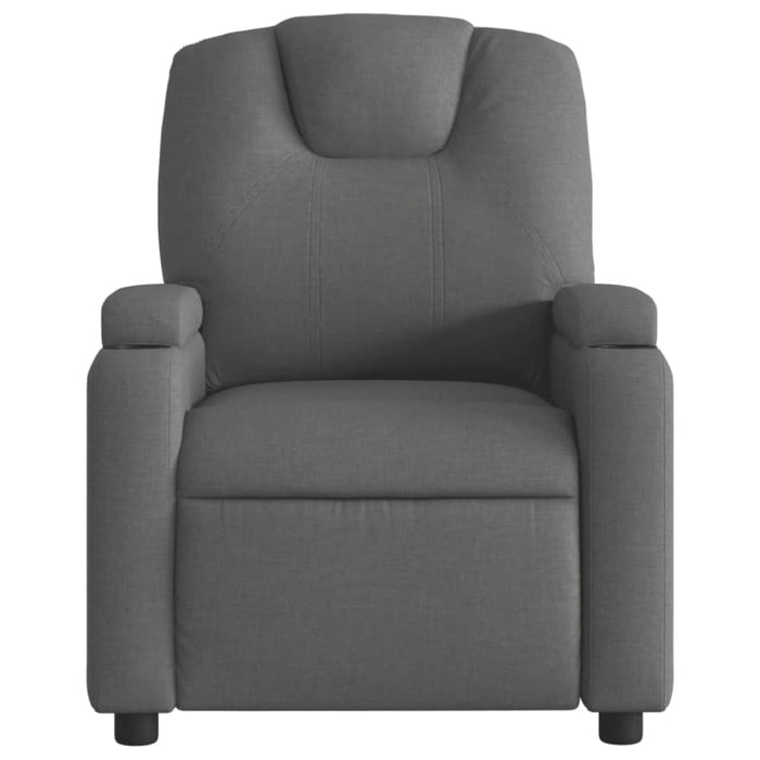 Electric Recliner Chair Dark Grey Fabric Txbppoi