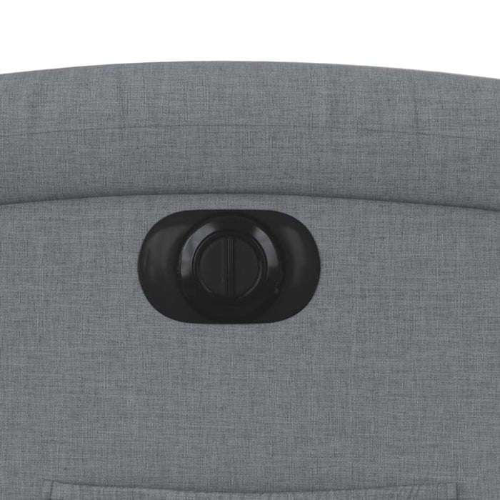 Electric Recliner Chair Light Grey Fabric Txbpaxb