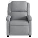 Electric Recliner Chair Light Grey Fabric Txbpaxb