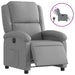 Electric Recliner Chair Light Grey Fabric Txbpaxb