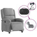Electric Recliner Chair Light Grey Fabric Txbpaxb
