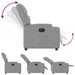 Electric Recliner Chair Light Grey Fabric Txbplol