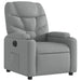 Electric Recliner Chair Light Grey Fabric Txbplol
