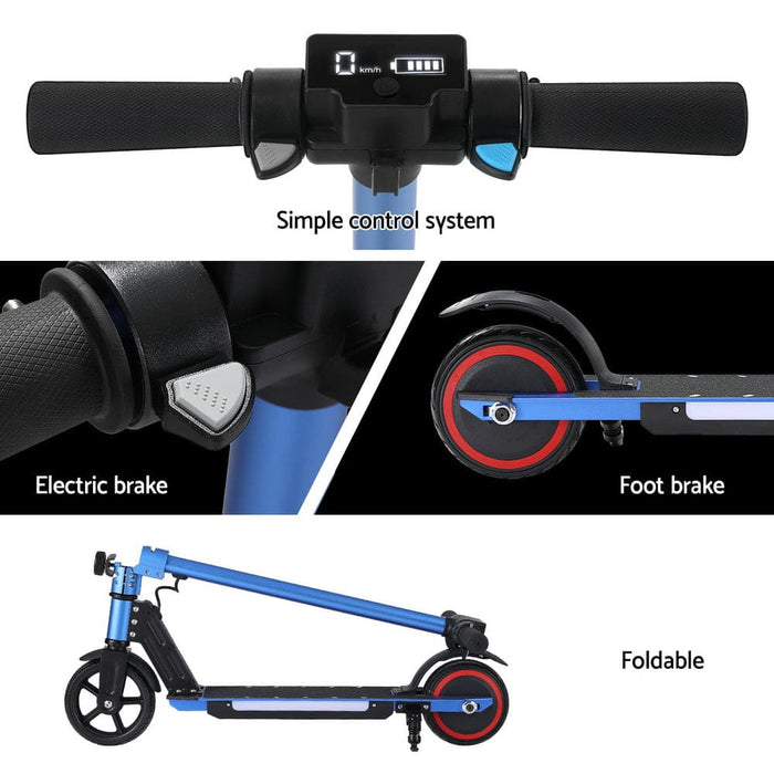 Electric Scooter 130w 16km/h Led Light Folding Portable