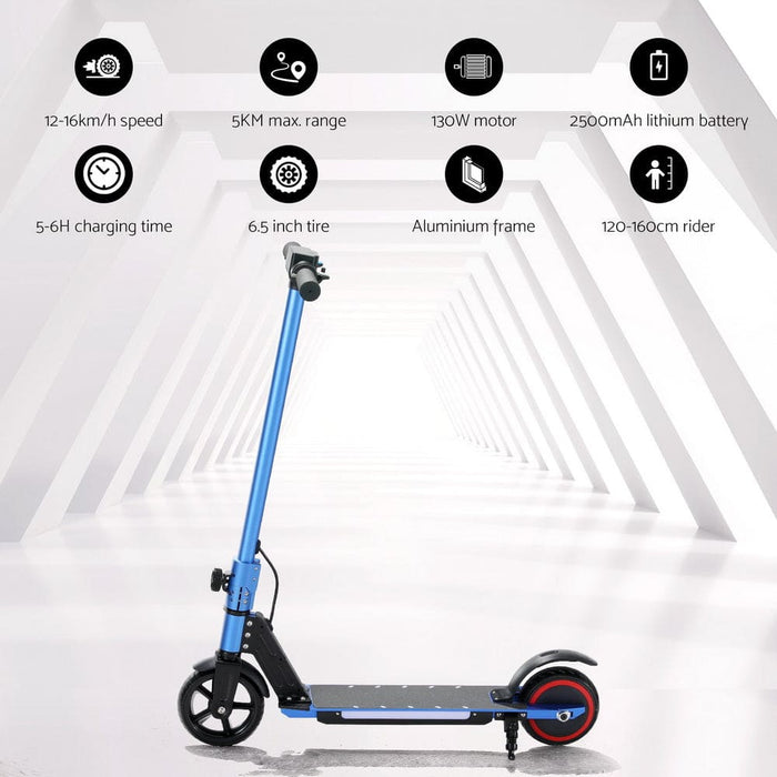 Electric Scooter 130w 16km/h Led Light Folding Portable