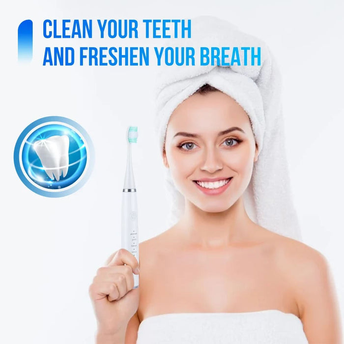Electric Sonic Toothbrush Kit for Whitening and Cleaning