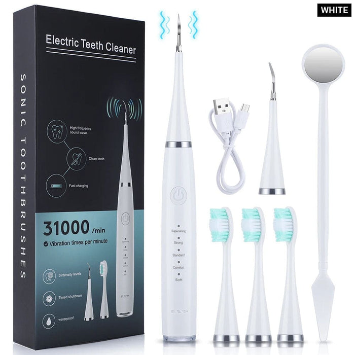 Electric Sonic Toothbrush Kit for Whitening and Cleaning