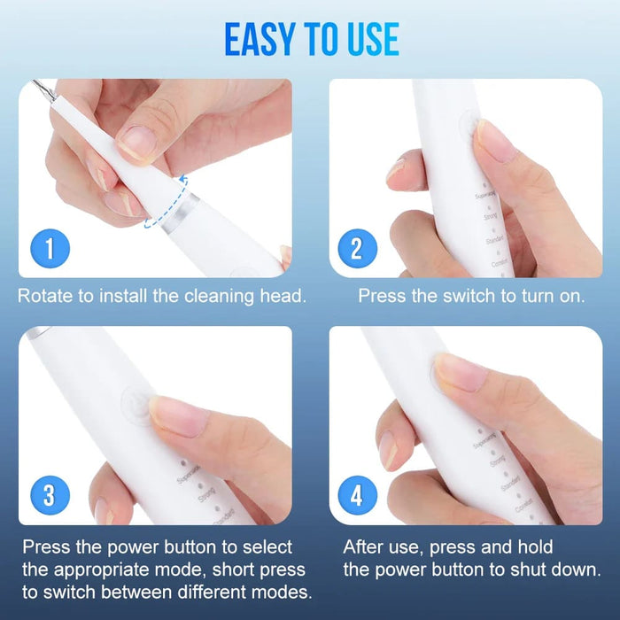 Electric Sonic Toothbrush Kit for Whitening and Cleaning