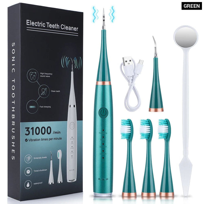 Electric Sonic Toothbrush Kit for Whitening and Cleaning