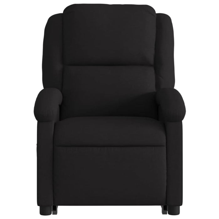 Electric Stand Up Massage Recliner Chair Black Fabric