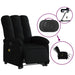 Electric Stand Up Massage Recliner Chair Black Fabric