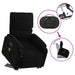 Electric Stand Up Massage Recliner Chair Black Fabric