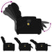 Electric Stand Up Massage Recliner Chair Black Fabric