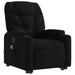 Electric Stand Up Massage Recliner Chair Black Fabric