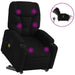 Electric Stand Up Massage Recliner Chair Black Fabric
