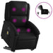 Electric Stand Up Massage Recliner Chair Black Faux Leather