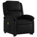 Electric Stand Up Massage Recliner Chair Black Faux Leather