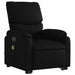 Electric Stand Up Massage Recliner Chair Black Faux Leather