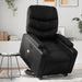 Electric Stand Up Massage Recliner Chair Black Faux Leather