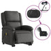 Electric Stand Up Massage Recliner Chair Black Real Leather