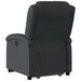 Electric Stand Up Massage Recliner Chair Black Real Leather