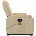 Electric Stand Up Massage Recliner Chair Cream Fabric