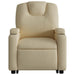 Electric Stand Up Massage Recliner Chair Cream Fabric
