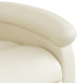 Electric Stand Up Massage Recliner Chair Cream Faux Leather