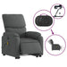 Electric Stand Up Massage Recliner Chair Dark Grey Fabric