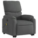 Electric Stand Up Massage Recliner Chair Dark Grey Fabric