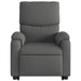 Electric Stand Up Massage Recliner Chair Dark Grey Fabric