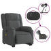 Electric Stand Up Massage Recliner Chair Dark Grey Fabric