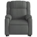 Electric Stand Up Massage Recliner Chair Dark Grey Fabric