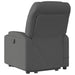 Electric Stand Up Massage Recliner Chair Dark Grey Fabric