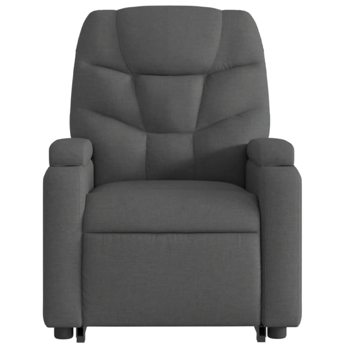 Electric Stand Up Massage Recliner Chair Dark Grey Fabric