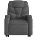 Electric Stand Up Massage Recliner Chair Dark Grey Fabric