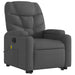 Electric Stand Up Massage Recliner Chair Dark Grey Fabric