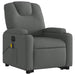 Electric Stand Up Massage Recliner Chair Dark Grey Fabric