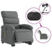 Electric Stand Up Massage Recliner Chair Dark Grey Fabric