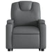 Electric Stand Up Massage Recliner Chair Grey Faux Leather