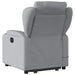 Electric Stand Up Massage Recliner Chair Light Grey Fabric