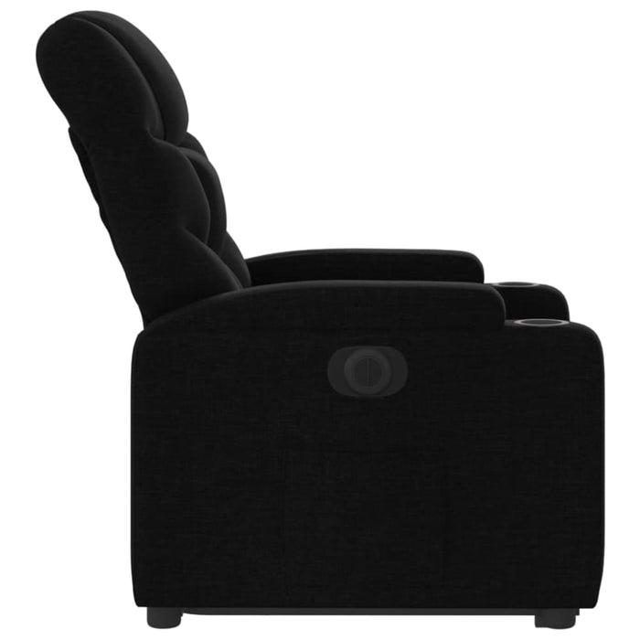 Electric Stand Up Recliner Chair Black Fabric Txbplta
