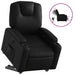 Electric Stand Up Recliner Chair Black Faux Leather Txbpppn
