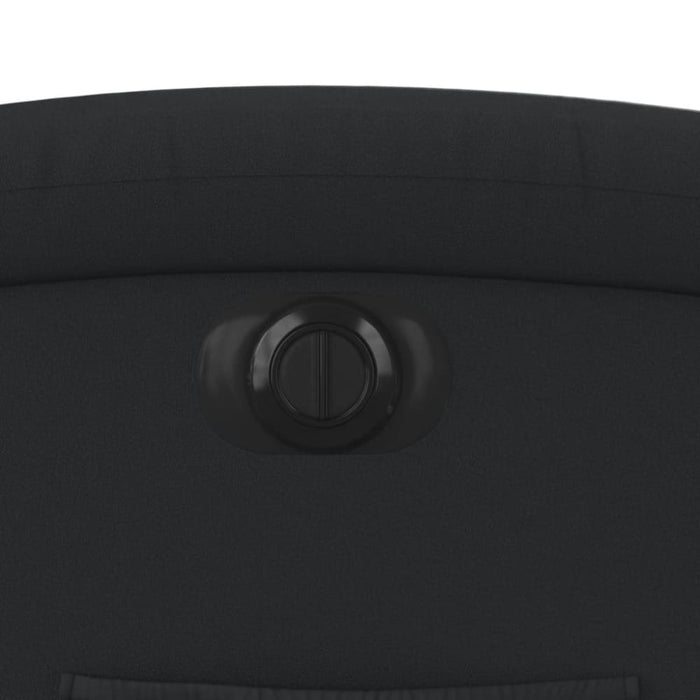 Electric Stand Up Recliner Chair Black Real Leather Txbpanl