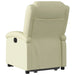 Electric Stand Up Recliner Chair Cream Real Leather Txbpani