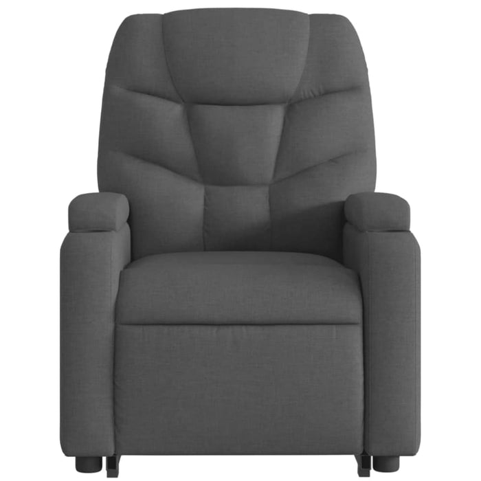 Electric Stand Up Recliner Chair Dark Grey Fabric Txbpltt
