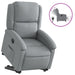 Electric Stand Up Recliner Chair Light Grey Fabric Txbpatl